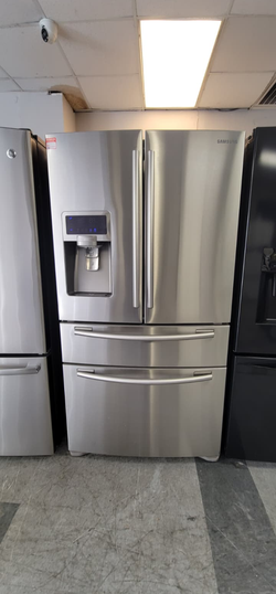 Samsung 4‑Door French Door Fridge – Water & Ice, Stainless