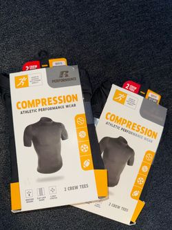 Russell Performance Boys Compression Crew Tees 2-Pack