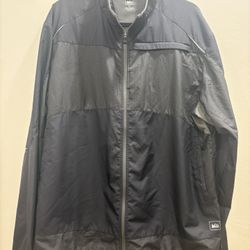 REI Co-op Lightweight Windbreaker Jacket XL Black
