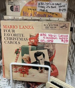 Vinyl Christmas Mario Lanza 45 Rpm 