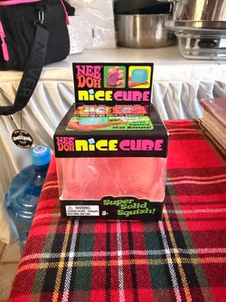 Nee Doh Nice Cube Stress Toy red