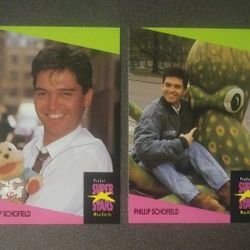1991 ProSet Phillip Schofield #122 #123 Card Cards Lot Music BBC Radio One Show Musicards Superstars Vintage Collectible Pro Set