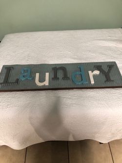 Laundry sign.