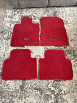 🔥 2023-2025 Honda Civic Type R (FL5) OEM Red Carpet Floor Mats - Excellent Condition