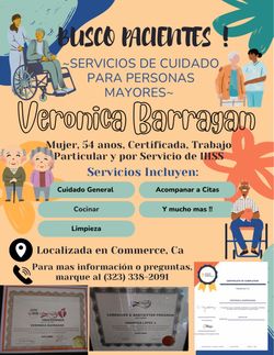 Cuidadora de personas Mayores