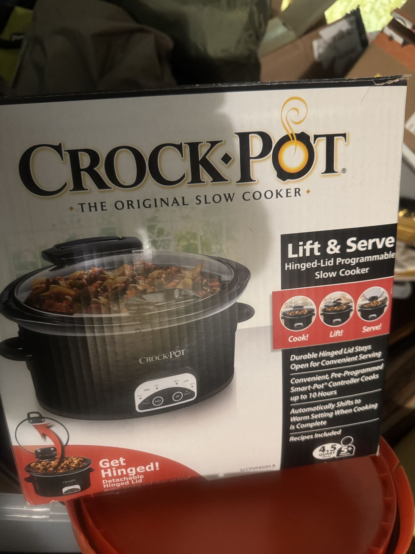 brand new open box crock pot 4.5 qt