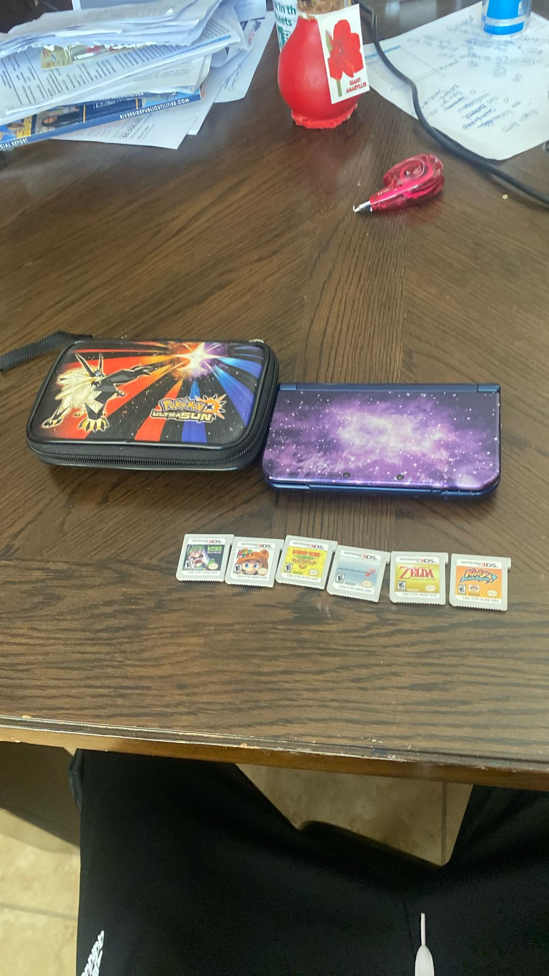 Mint Condition Nintendo 3DS XL With Games And Case