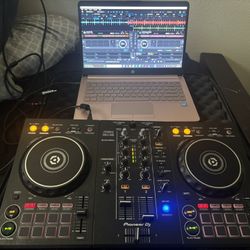 DDJ-400 With Case And Cables And HP Laptop With FL Studio 2024 