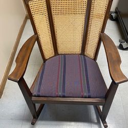 Wing Back Rocking Chair