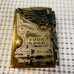 Harley Davidson Lighter Gold 