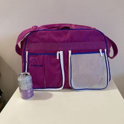 NEW Travel Bag 19” x 7” x 13 1/2”H  Multiple Zippered Pockets Plastic Lined  Gym Bag