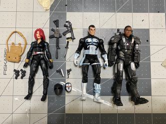 Marvel universe punisher black widow war machine￼