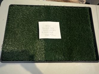 Dog Indoor Potty Grass Pad with Tray