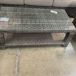 Wicker Patio Coffee Table