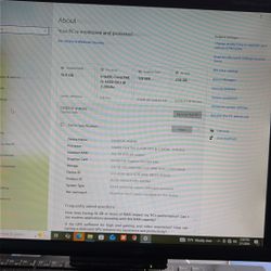 DELL DESKTOP COMPUTER, Monitor And Keyboard