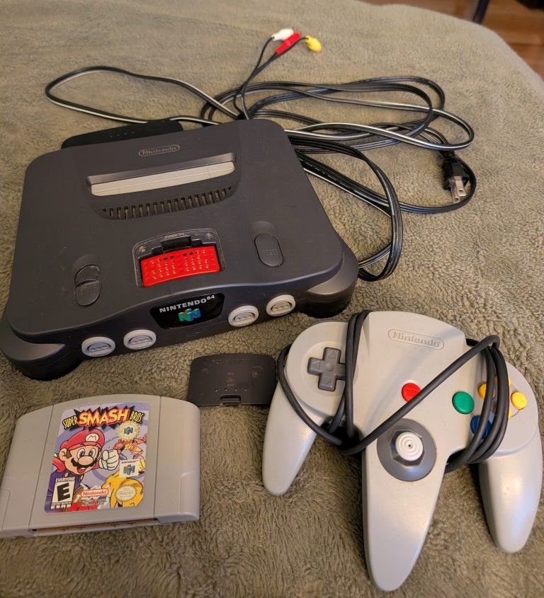 N64 with Expansion Pack, Super smash bros, 1 Controller 