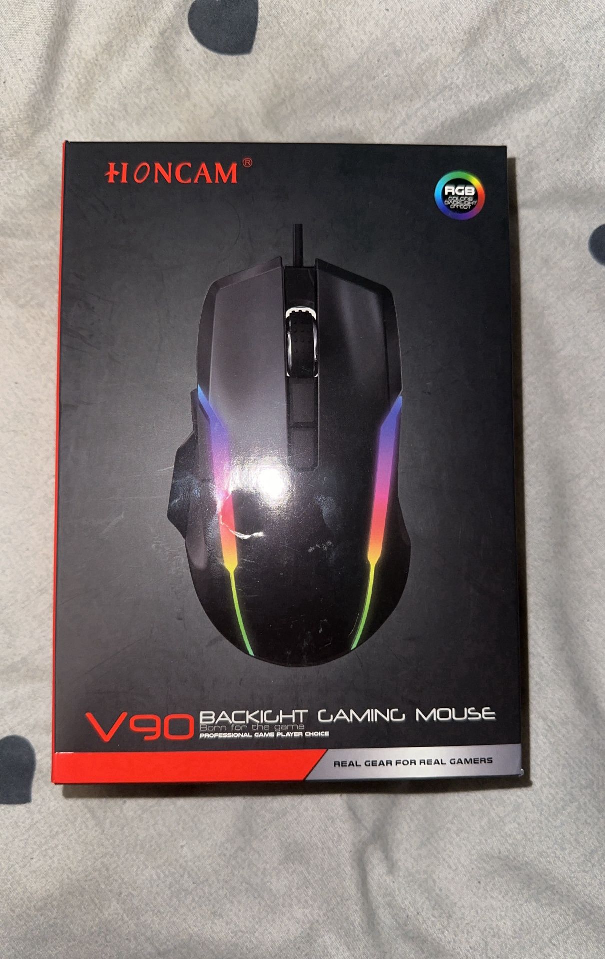 V90 Backlit Gaming Mouse Honcam