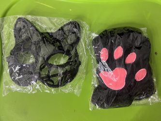 Cat Cosplay Mask Mittens