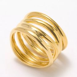 950 Silver Polished Multistrand Ring