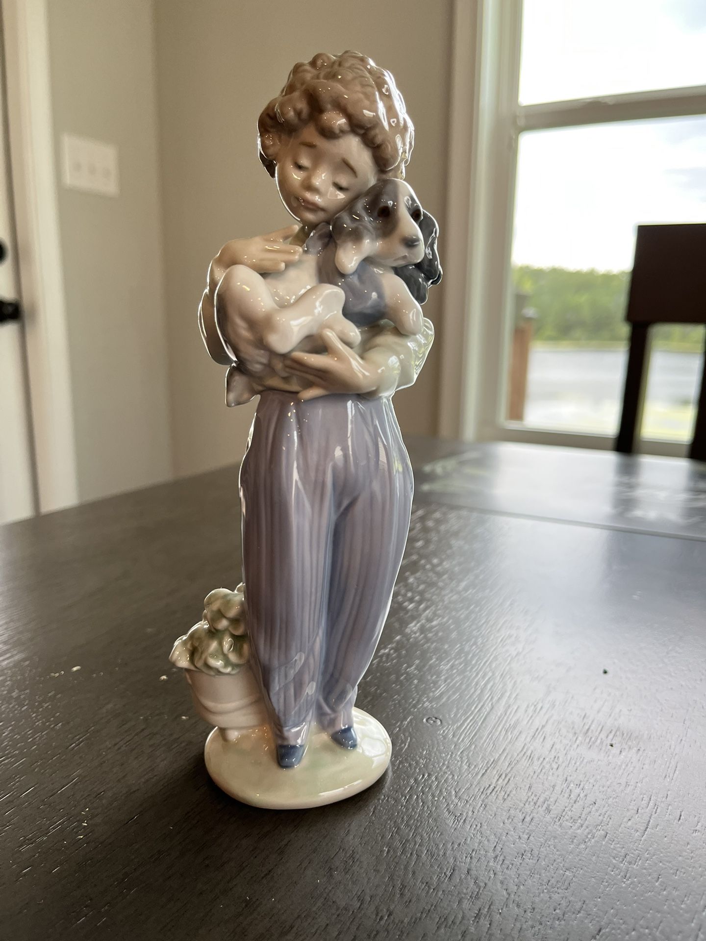 Lladro Boy With Dog