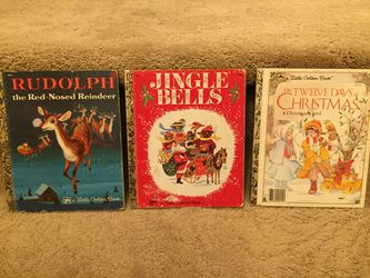 Three Vintage Christmas Golden Books