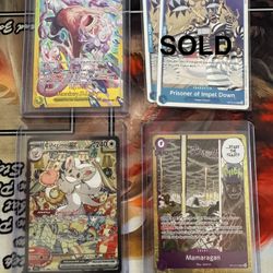 One Piece And Pokemon Card
