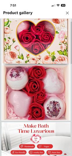Brand New Valentine Women Gift Bath Ball Handmade