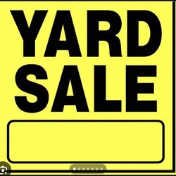 Yard Sale On Sunday 9/28