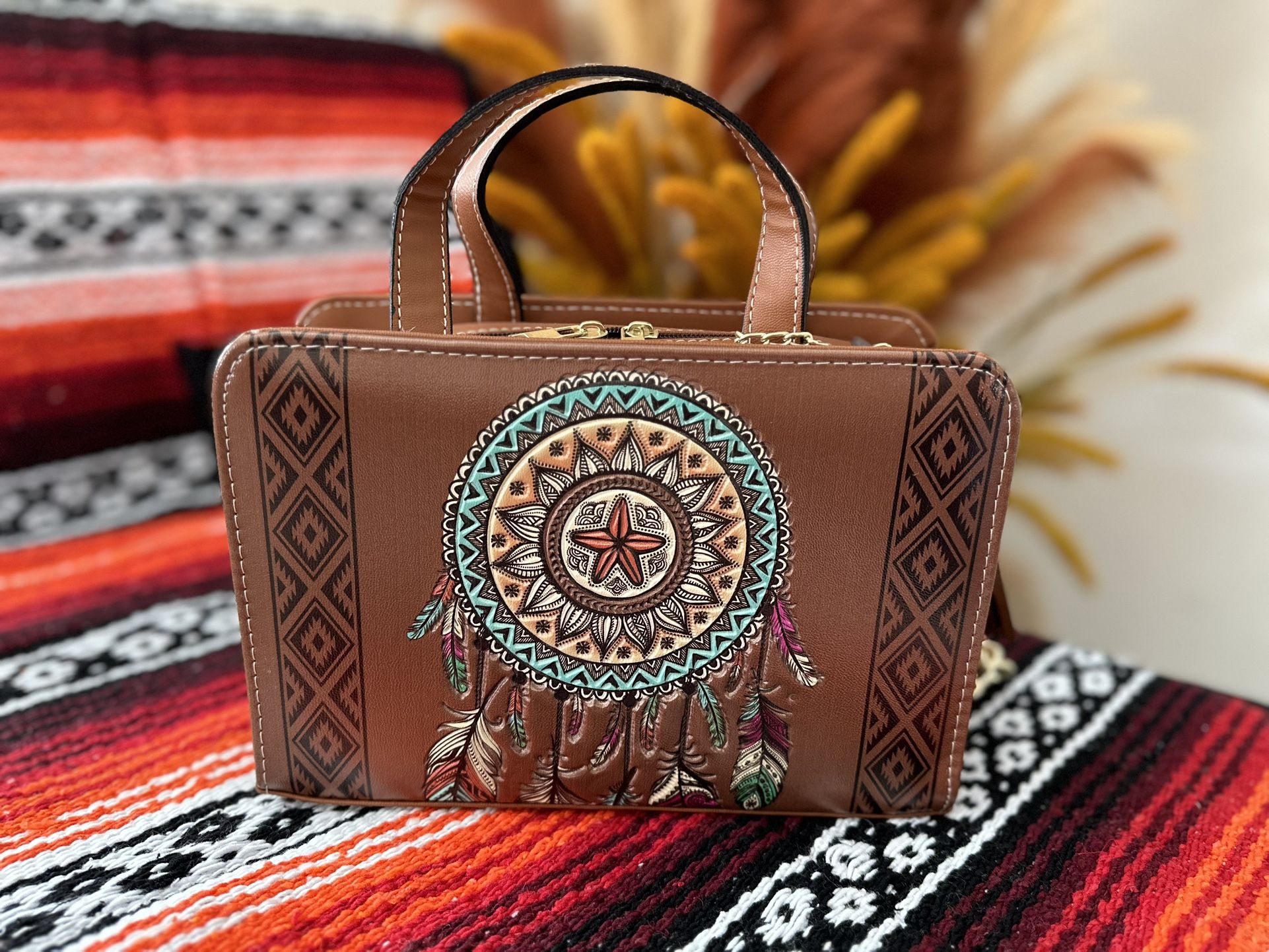 Handmade Leather Purse Made In Mexico /bolso De Piel Hecho En México