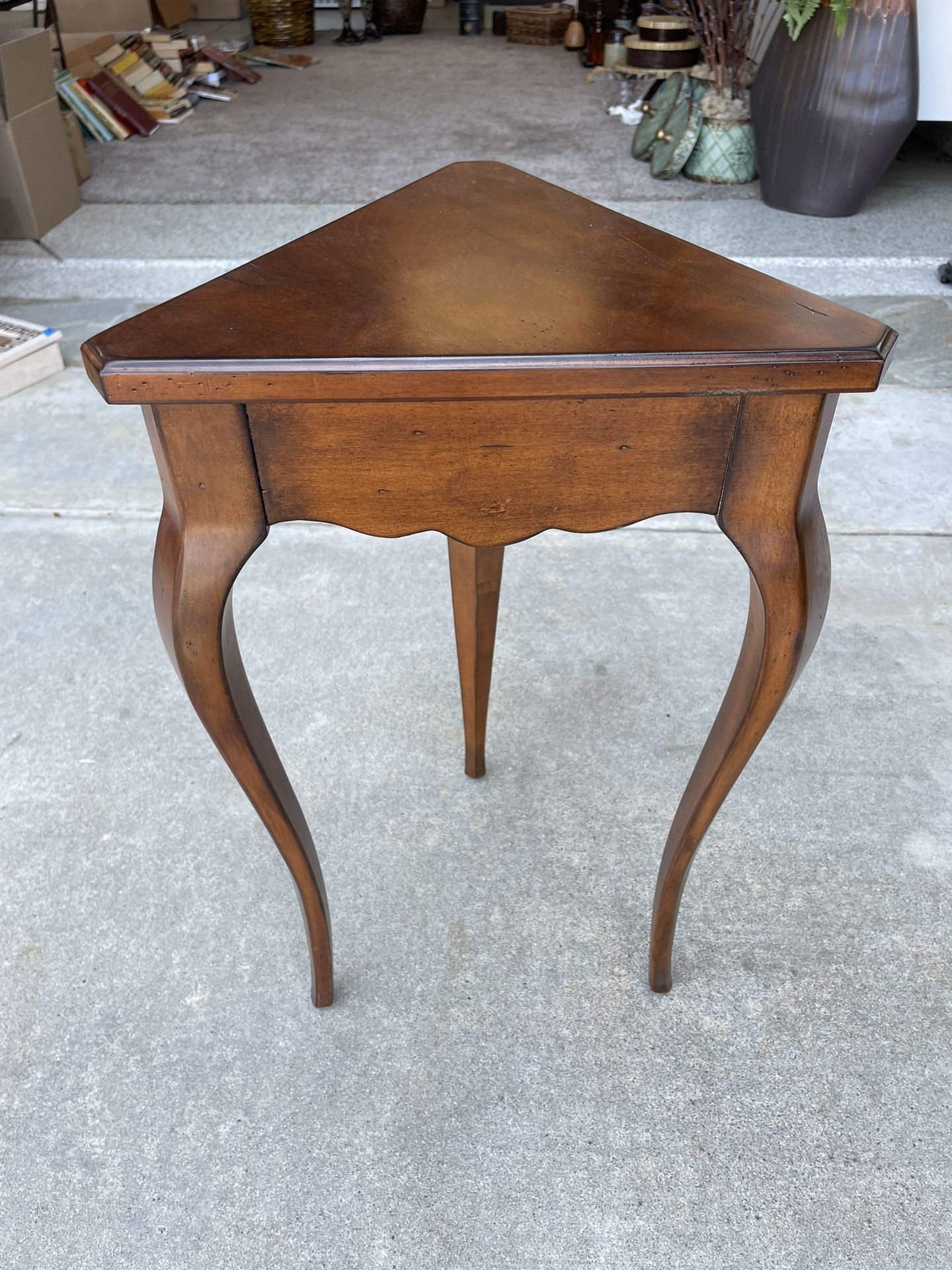 Ethan Allen Triangular End Table