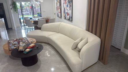 Reya Curved Sectional Rove Concepts Couch