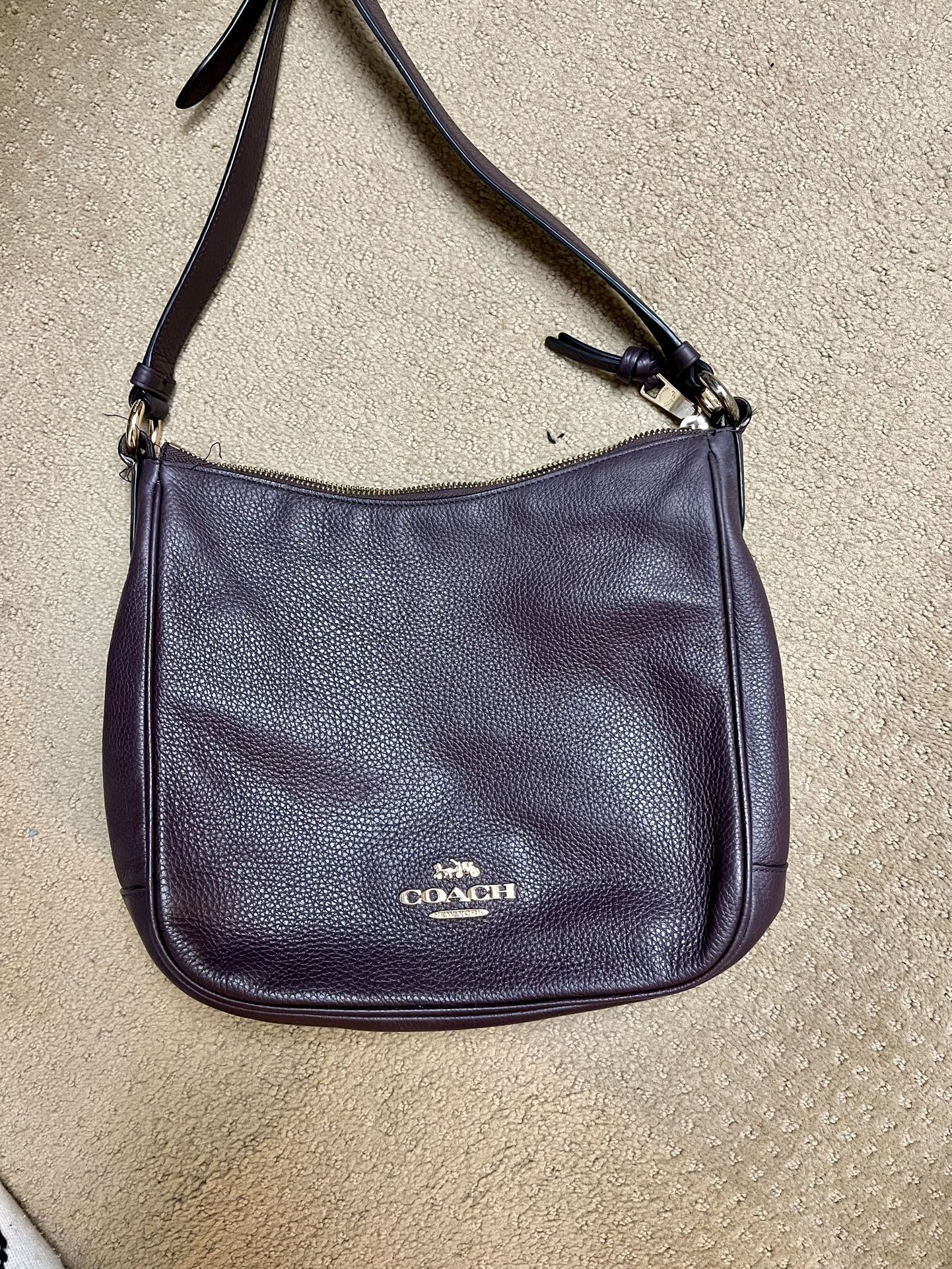 Authentic Coach Medium Crossbody Bag (Purplish Brown)