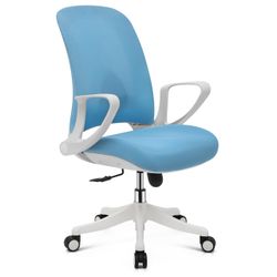 Magshion Adjustable Desk Chair, Ergonomic Office Computer Chair with Flip-Up Arms, 95°-125° Tilt Fun 😍🩵