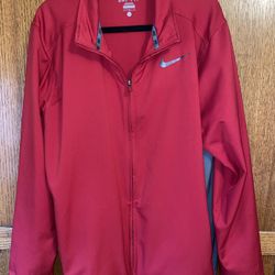 Red/Grey Dri Fit Nike Jacket. Large 