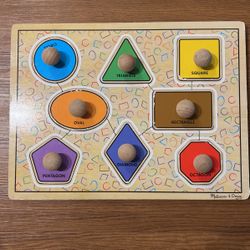Melissa & Doug Deluxe Jumbo Knob Puzzle 