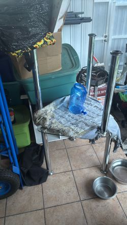 Glass end tables