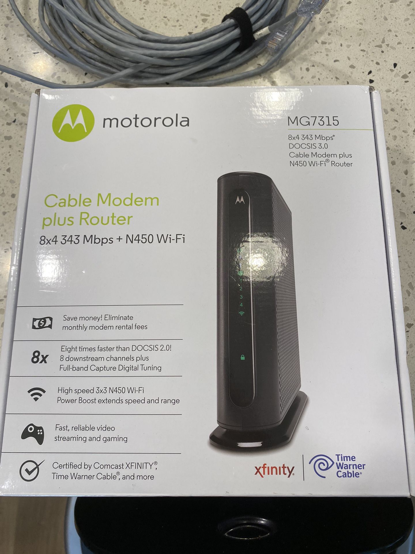 Motorola MG 7315 Cable Modem Plus Router