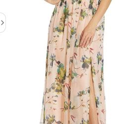 Formal Floral Halter Dress