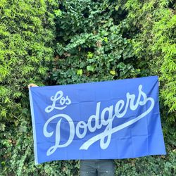 LA Los Dodgers Blue  3x5 House Flag Banner