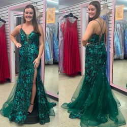 New With Tags Alyce Paris Sequin Floral Mermaid Long Formal Dress & Prom Dress $215