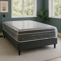 🛏️ Queen Size Mattress Pillow Top 14” – Brand New | $390 Factory Sealed • Mattress Only • Same-Day Delivery 🚚