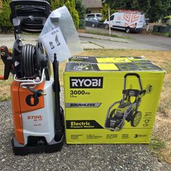 Ryobi &Stihl Electric Pressure Washers 