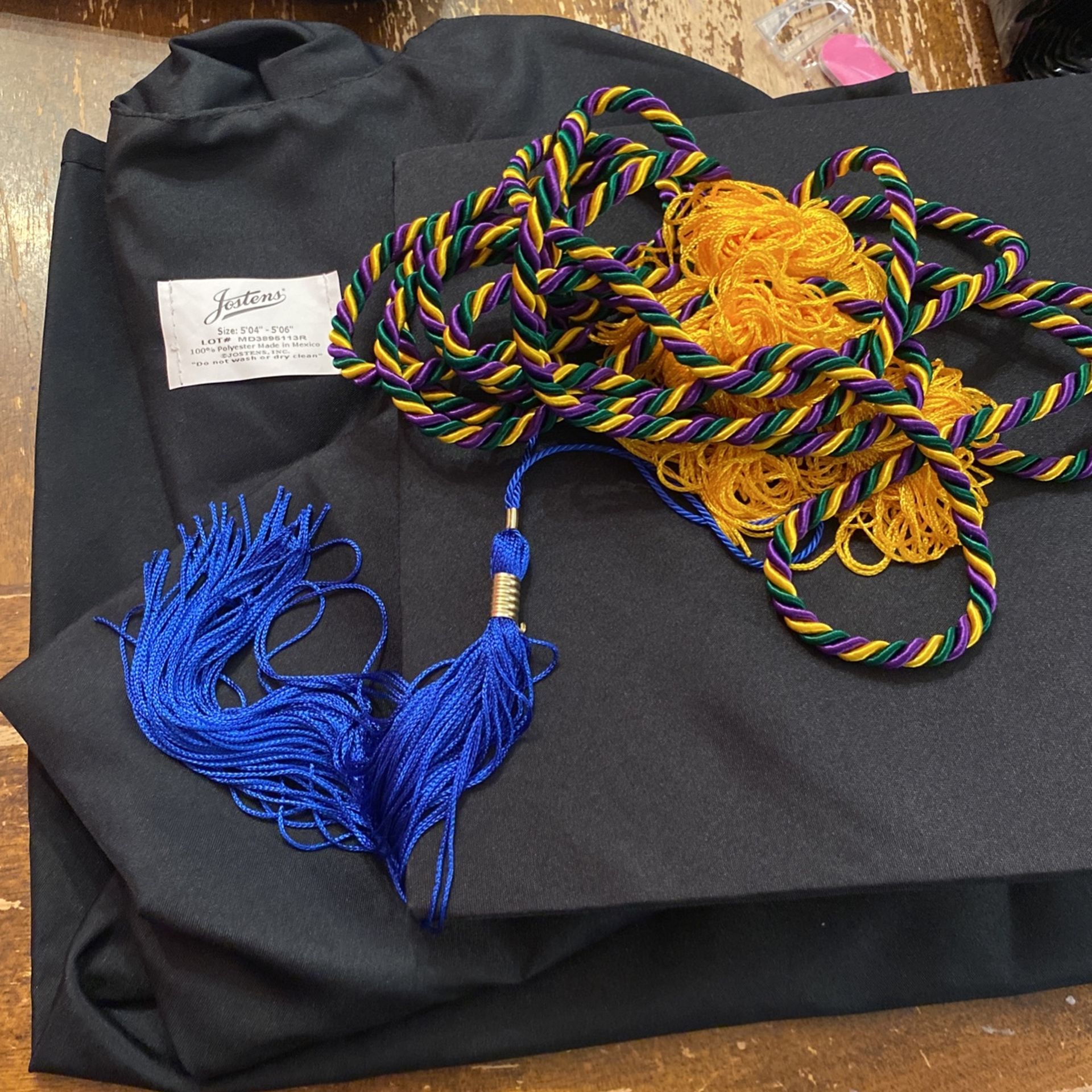 Black High school Graduation Gown and Cap