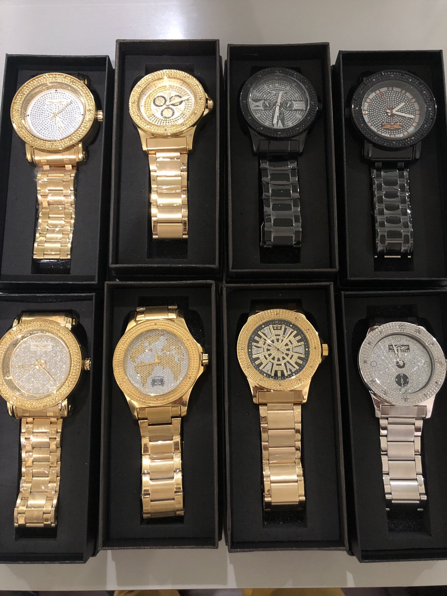 Pick One- Men’s King Master Real Diamond Watch Joe Rodeo Super Techno Freeze