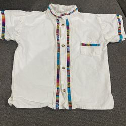 Boys Mexican Guayabera Shirt 