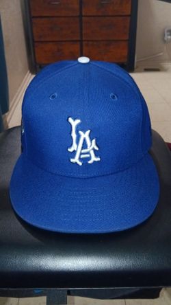 Angels LA in the front Fitted Cap Size 7-3/8 Blue/White (Slightly Used) Asking $30 Firm on Price