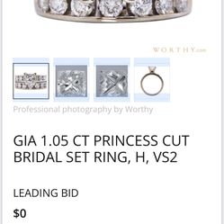 Princess Cut 1ct Diamond Ring