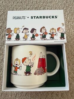 Snoopy Starbucks Great Pumpkin Ceramic Mug 14 oz NEW