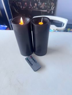 2 blameless candles with remote