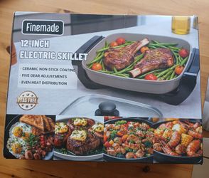 FineMade 12-inch Family Size Electric Skillet